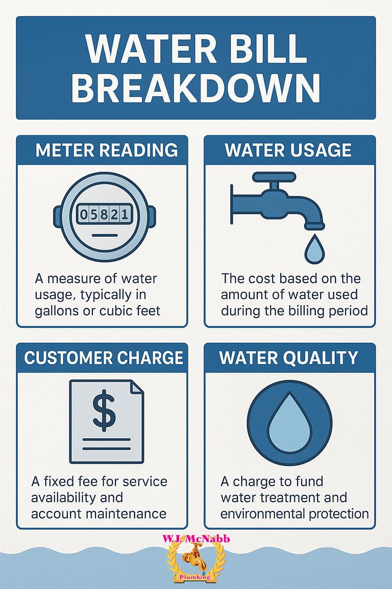 water bill breakdown for pittsburgh residence
